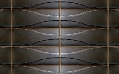 ModCraft dimensional wall tile style "Hudson" in lead glaze