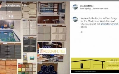 ModCraft dimensional Wall tile at Palm Springs Modernism Week Fall Preview